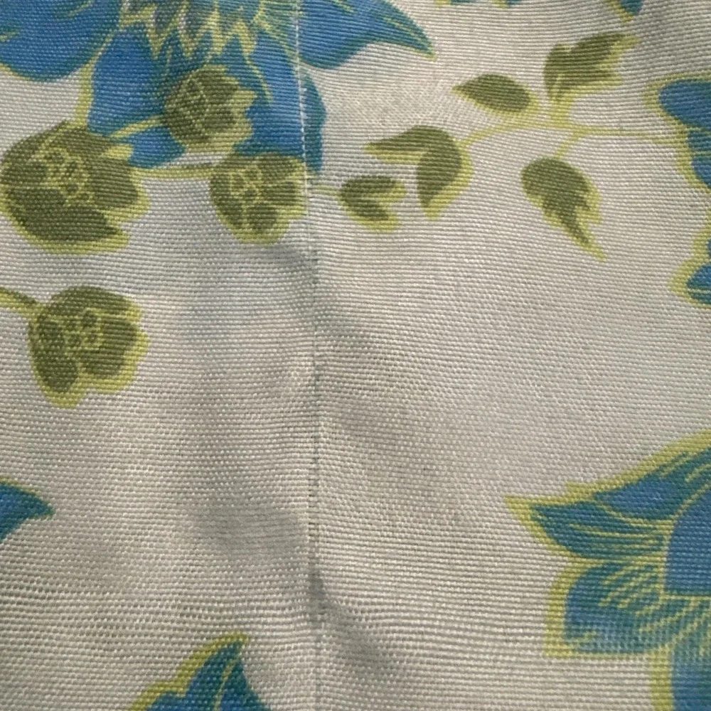 VTG Lot Twin Sheet 2 Set Flat Fitted Pillowcase Flower Power Groovy Florals Blue
